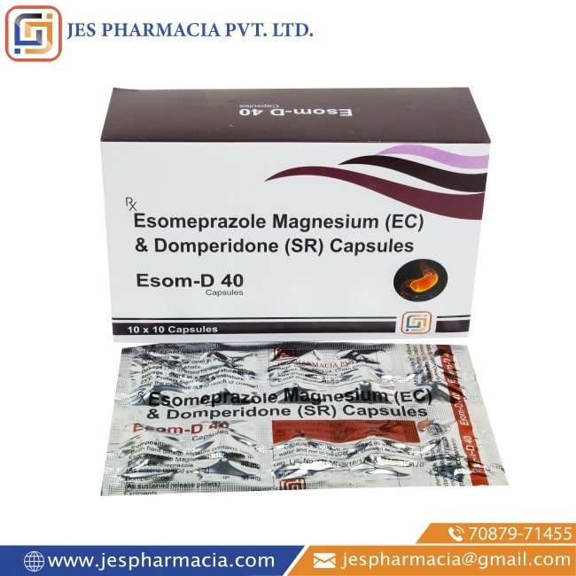 Esom-D-40-Capsules-Esomeprazole-Magnesium-EC-Domperidone-SR-Capsules-Jes-Pharmacia