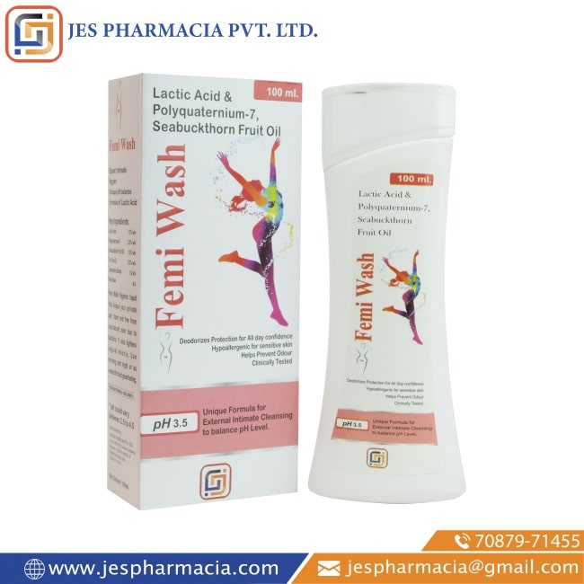 Femi-Wash-100ml-Lactic-Acid-Polyquaternium-7-Seabuckthorn-Fruit-Oil-Jes-Pharmacia