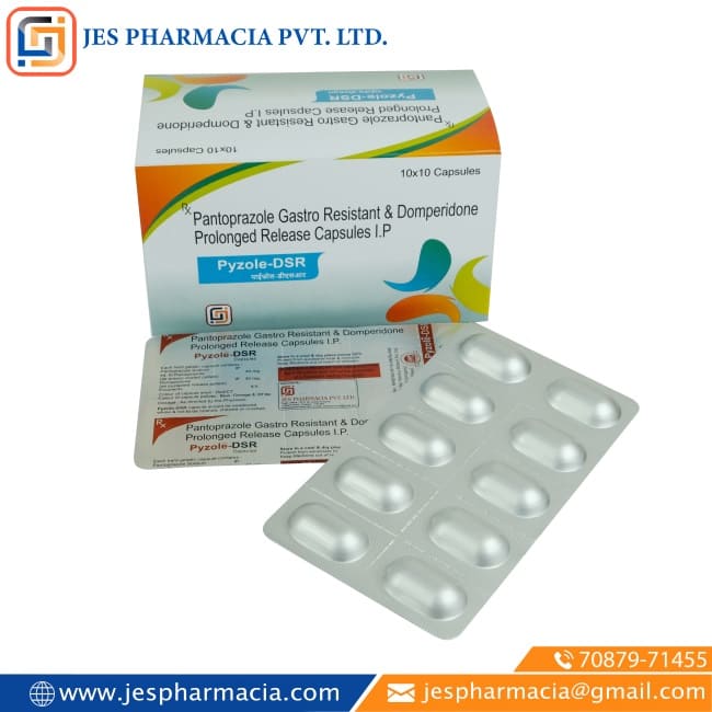PYZOLE-DSR-Capsules-Pantoprazole-Gastro-Resistant-Domperidone-Prolonged-Release-Capsules-IP-Jes-Pharmacia