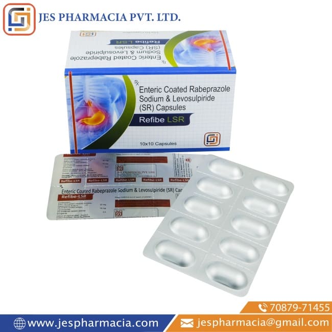 REFIBE-LSR-Capsules-Enteric-Coated-Rabeprazole-Sodium-Levosulpiride-SR-Capsules-Jes-Pharmacia
